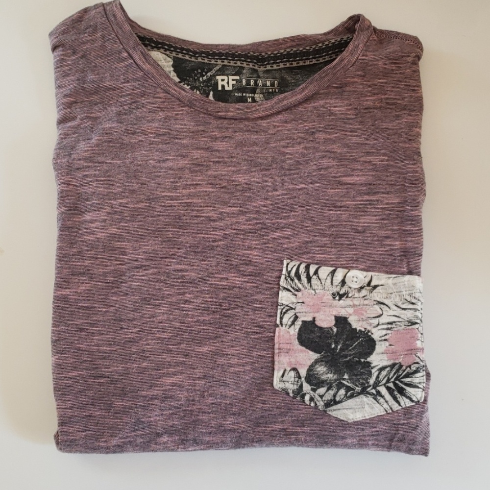Faded, pink ,pocket t-shirt
